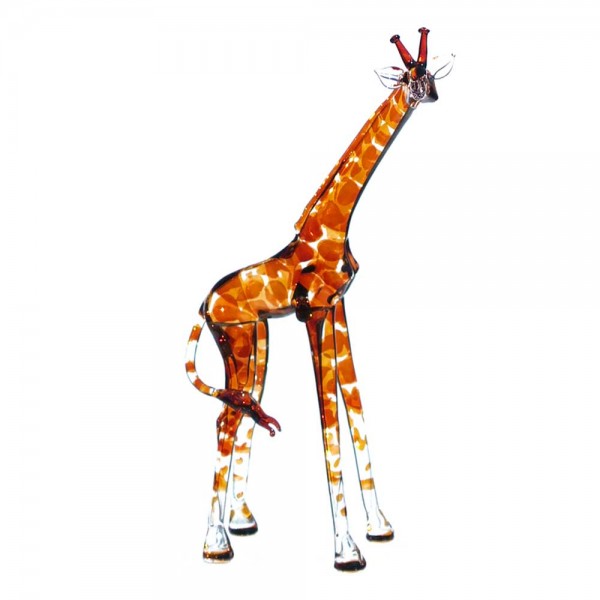 Giraffe Afrika klein braun | Glasfigur