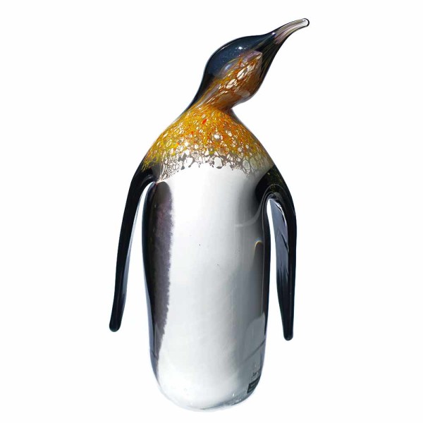 Pinguin schwarz-weiß groß | Glasfigur