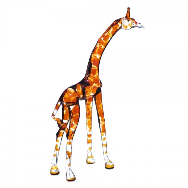 Giraffe Afrika klein braun | Glasfigur