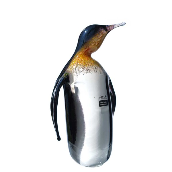 Pinguin schwarz-weiß groß | Glasfigur