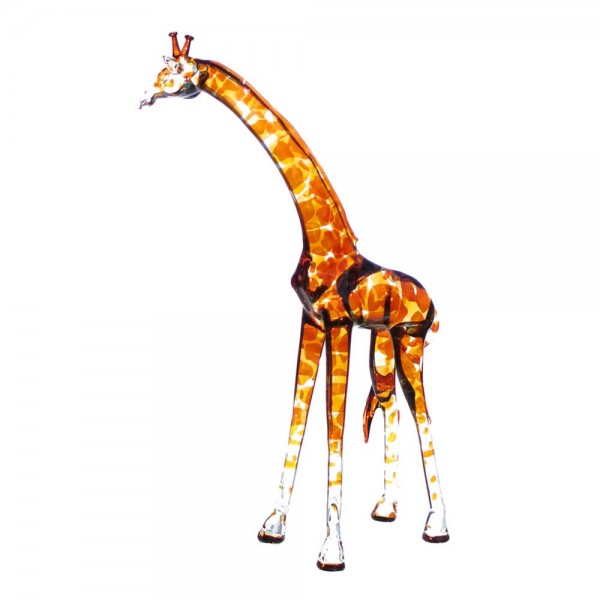 Giraffe Afrika groß braun | Glasfigur